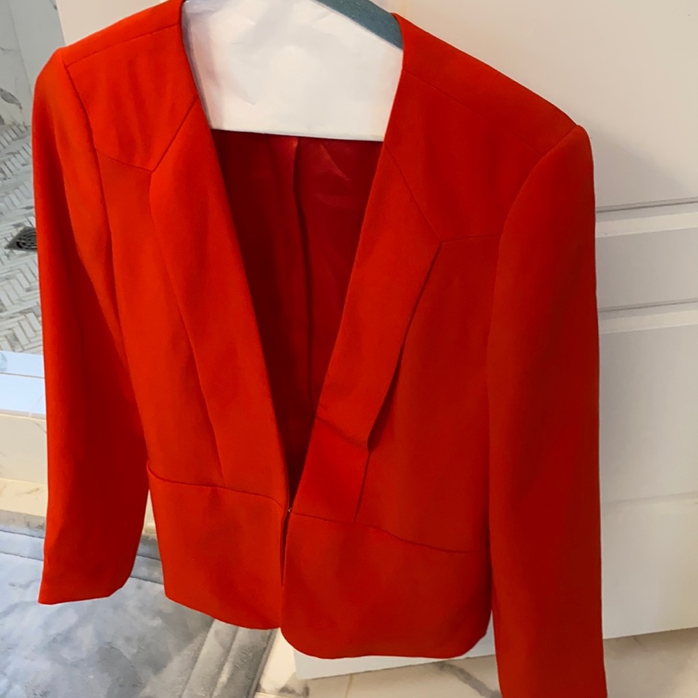 Jennifer Lopez vermillion blazer